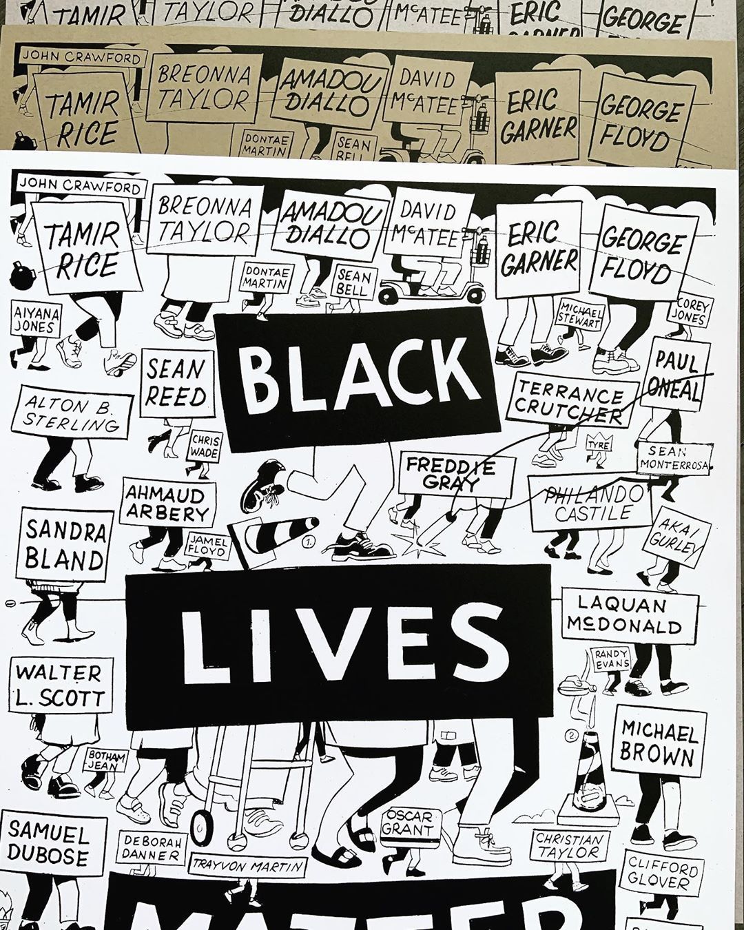 BLM posters designed by Steve ESPO Powers